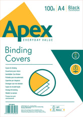 ValueX Binding Cover Leathergrain A4 250gsm Black (Pack 100) 6501001